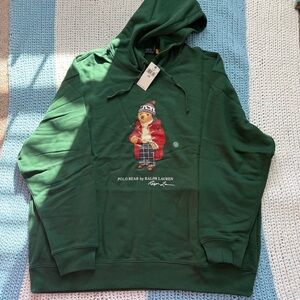 Polo Ralph Lauren Men’s “Big & Tall” Green Bear Hoodie